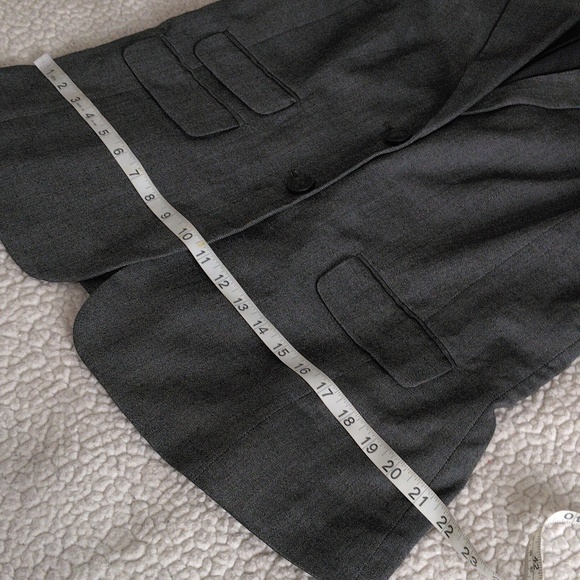NWT Banana Republic Factory Size 14 Grey Blazer Jacket - Picture 13 of 16